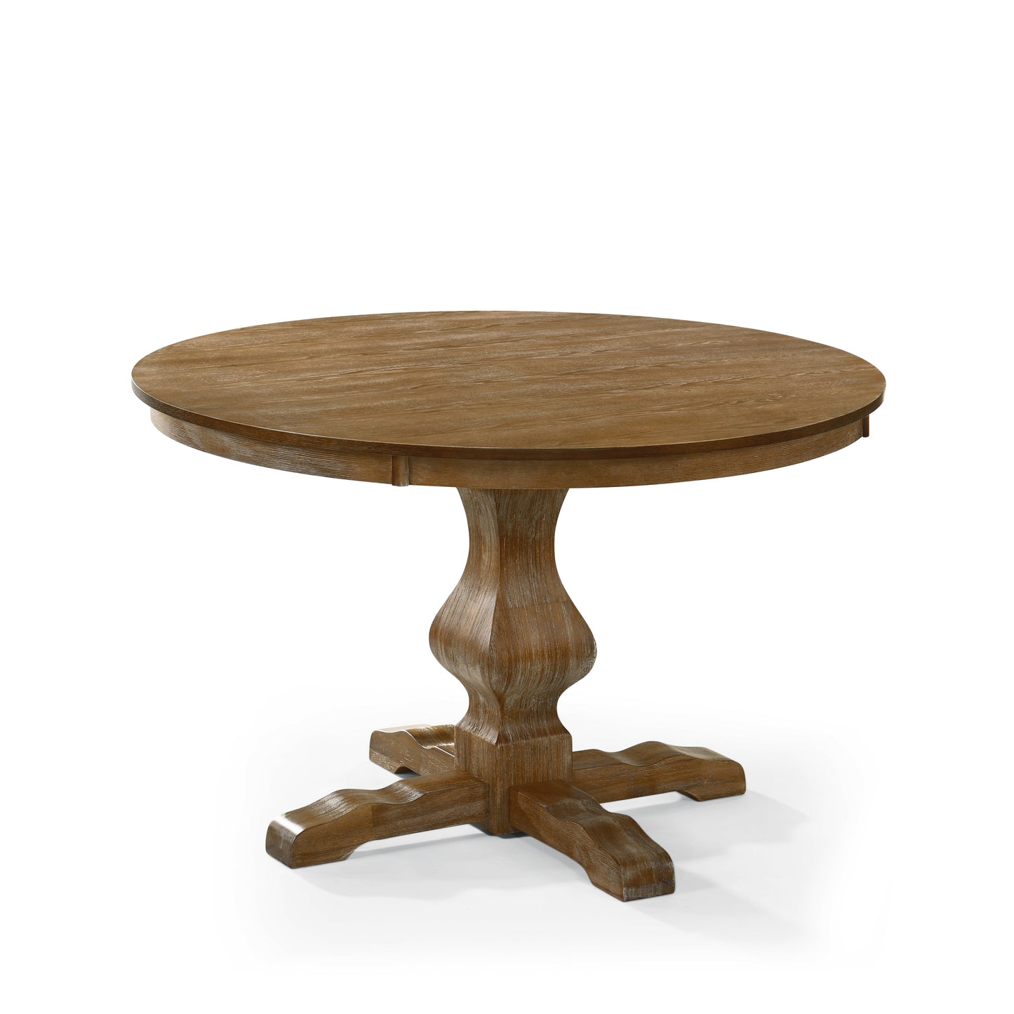 Remuda Rustic Wood Circular Dining Table
