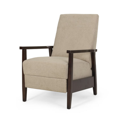 Coulee Contemporary Fabric Upholstered Pushback Recliner