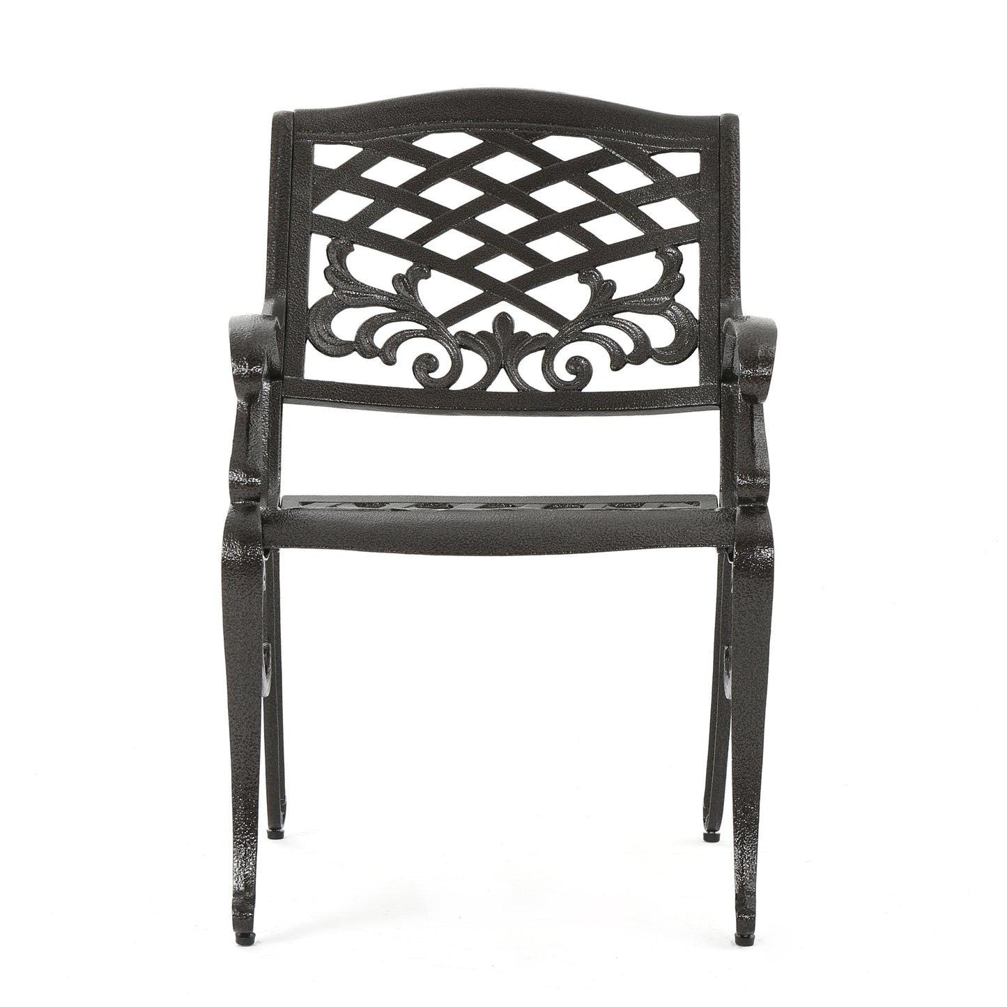 Covington Outdoor Cast Aluminum Dining Chair (Set of 2)