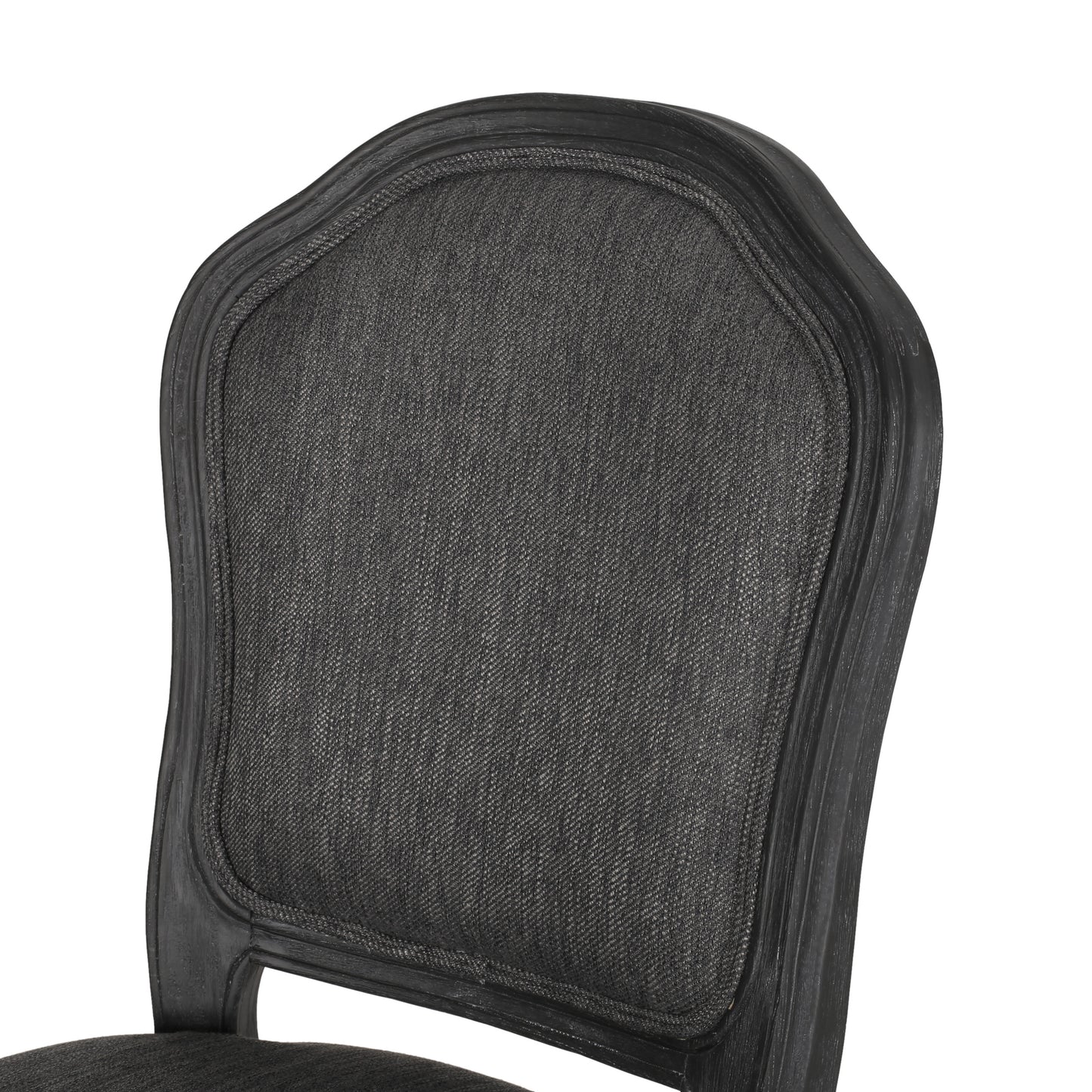 Oakes French Country Upholstered Swivel Office Chair