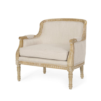 Bennion French Country Fabric Upholstered Club Chair