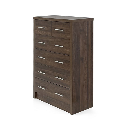 Marlette Modern Faux Wood 6 Drawer Dresser