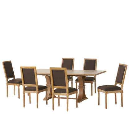 Beckstrom French Country Wood 7-Piece Expandable Dining Set