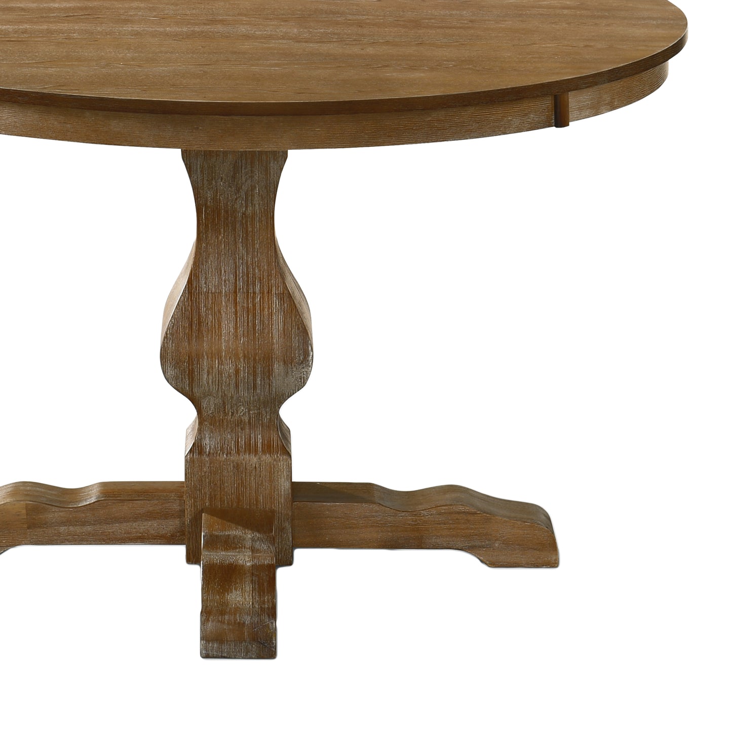 Remuda Rustic Wood Circular Dining Table