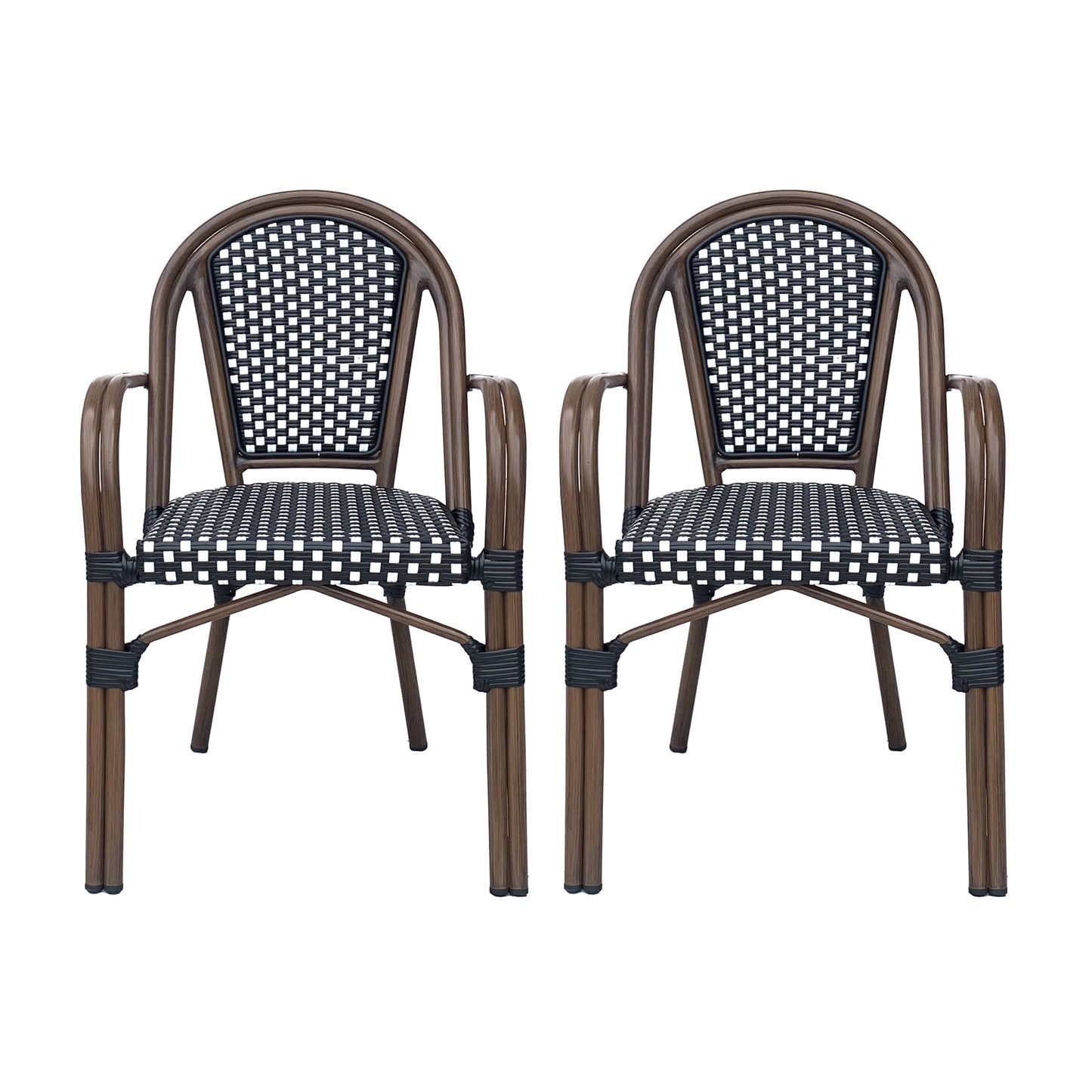 Symonds Outdoor French Bistro Chairs, Set of 2