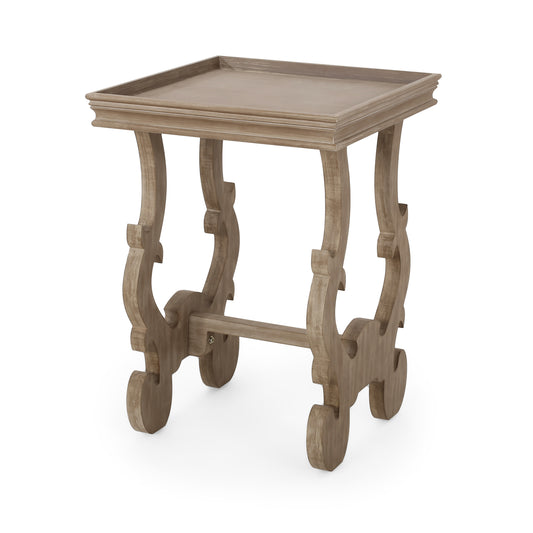Joplin French Country Accent Table with Square Top