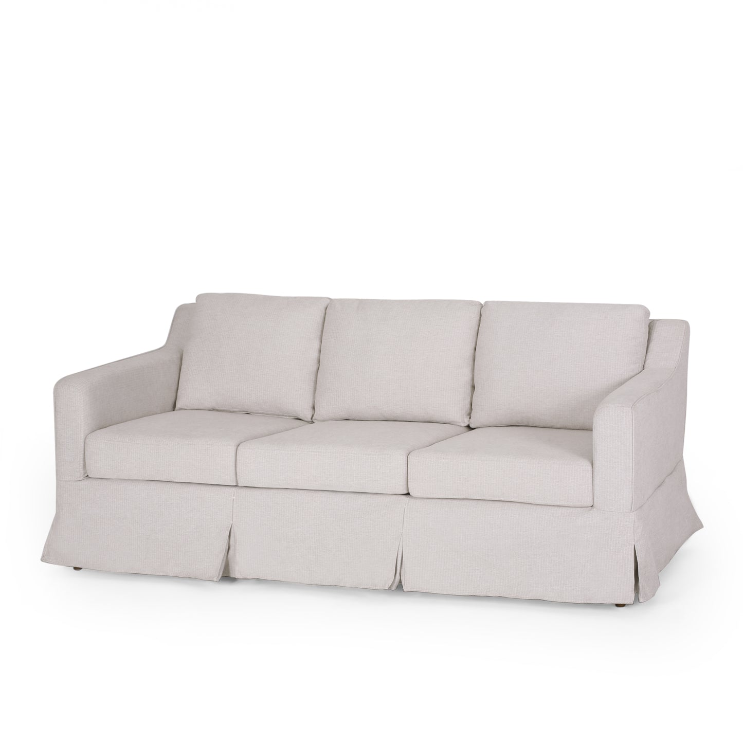 Bainville Contemporary Fabric 3 Seater Sofa with Skirt