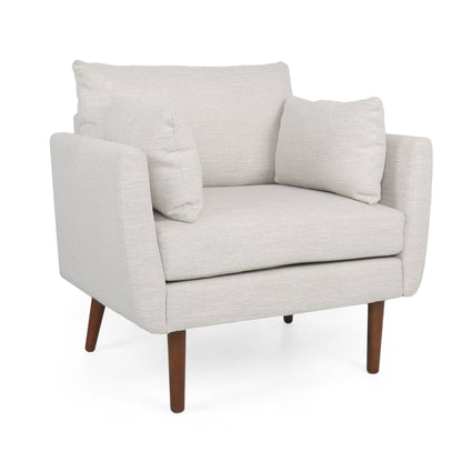 Viewland Contemporary Fabric Upholstered Club Chair with Accent Pillows