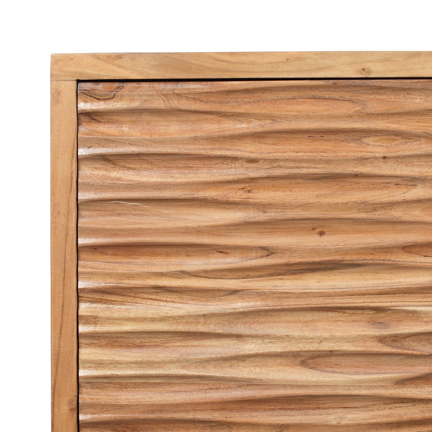 Tennille Warrenton Boho Handcrafted 2 Door Acacia Wood Sideboard, Natural