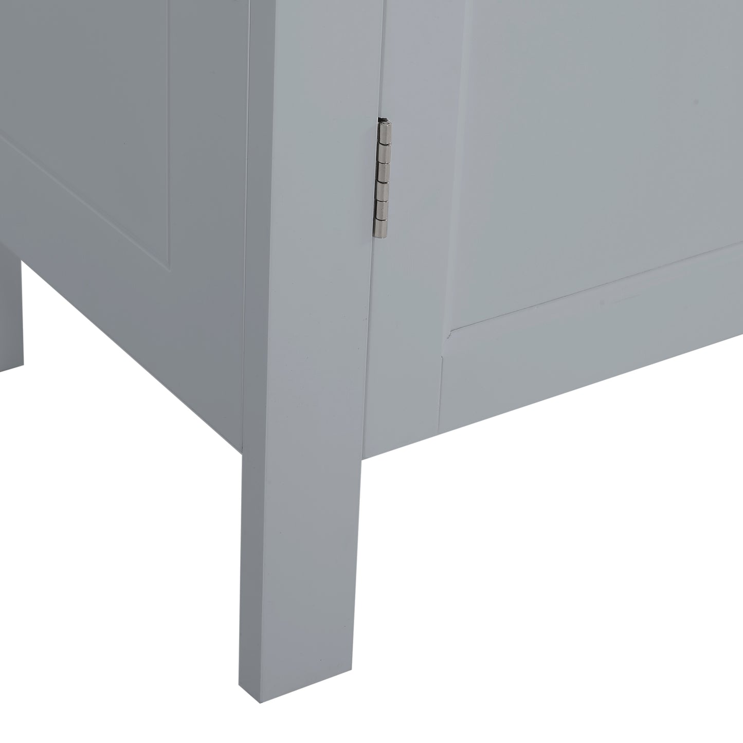 Meader Modern Bathroom 2 Door Floor Storage Cabinet with Drawer
