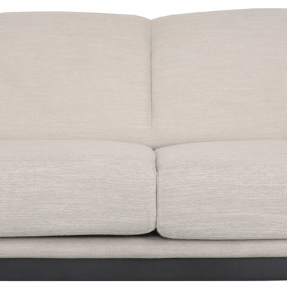 Mokena Contemporary Fabric Upholstered 3 Seater Sofa
