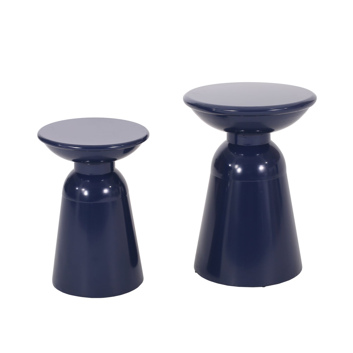 Soto Outdoor Metal Side Tables, Set of 2