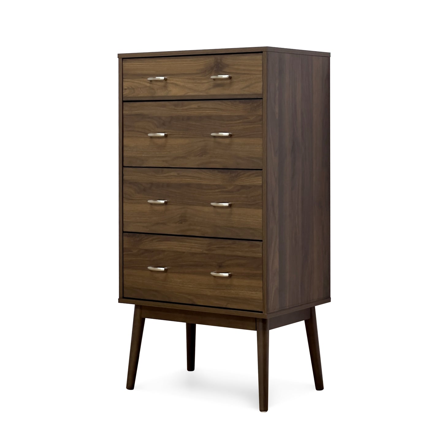 Wilbur Mid Century Modern Wooden 4 Drawer Dresser