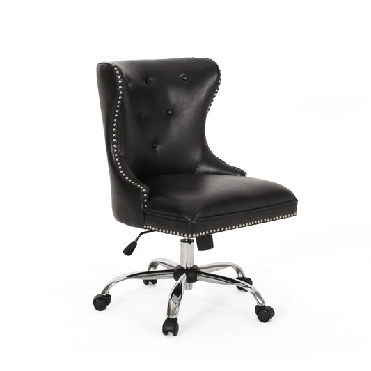 Abagail Contemporary Tufted Swivel Office Chair