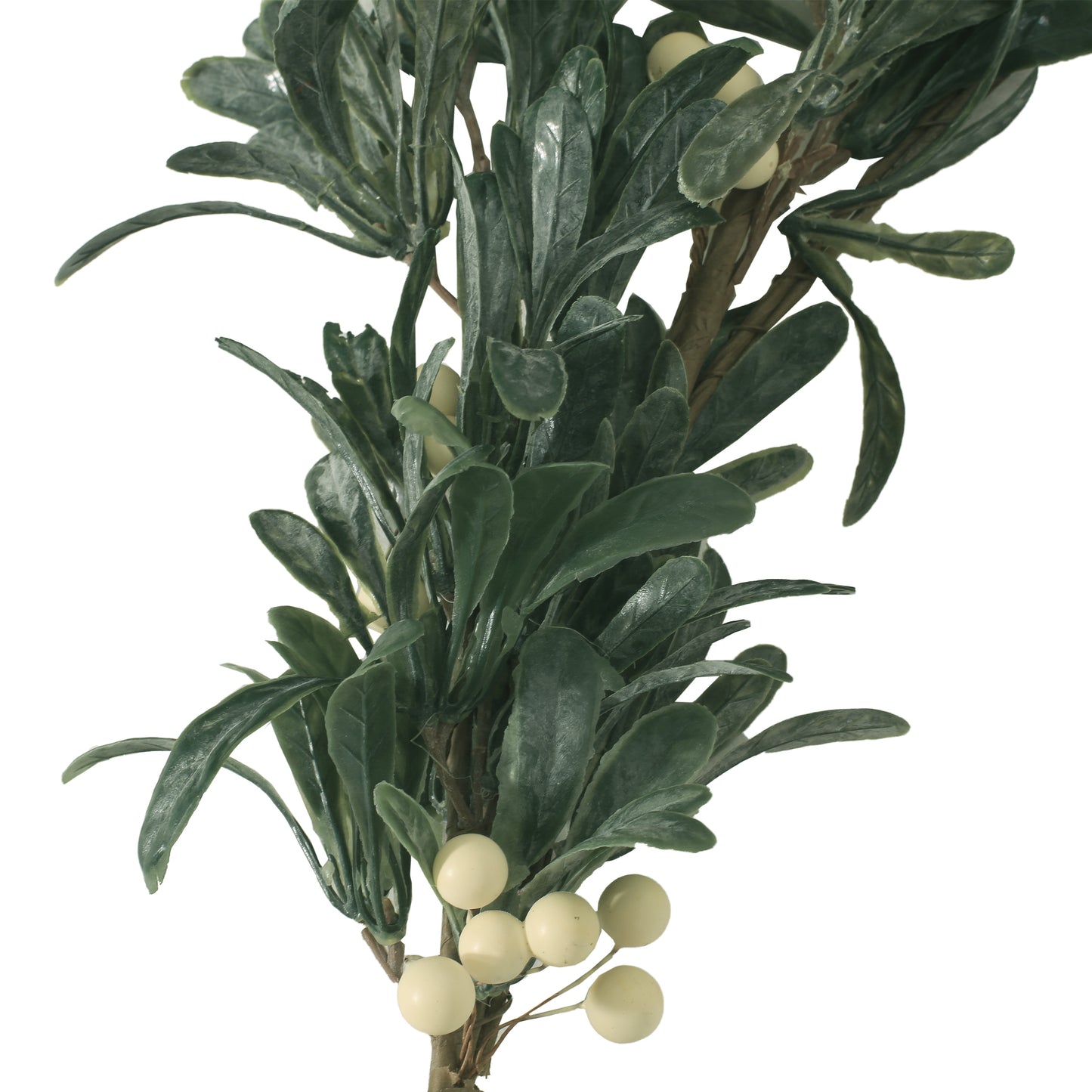 Mina 4.5-foot Snowberry Artificial Garland, Green and White