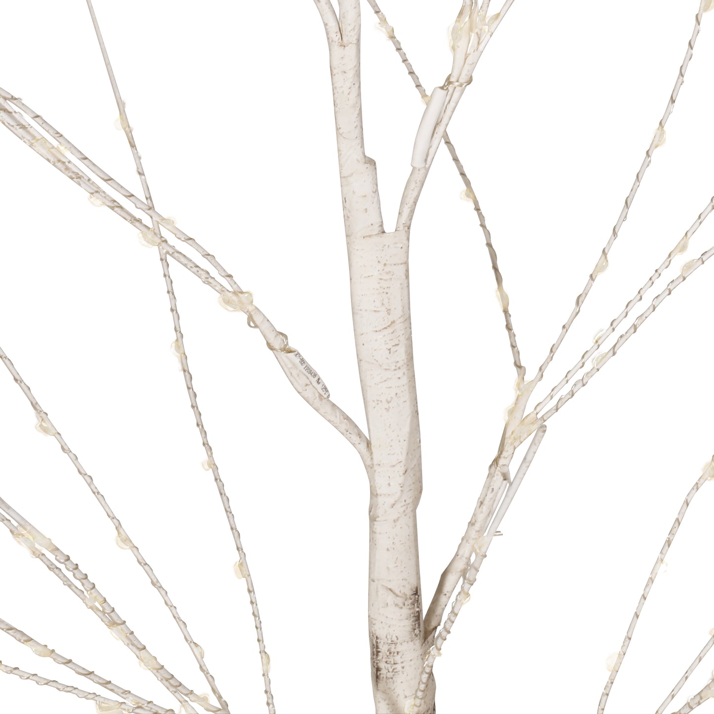 Ammy 5-Foot Pre-Lit 200 Warm White LED Artificial Twig Birch Tree, White