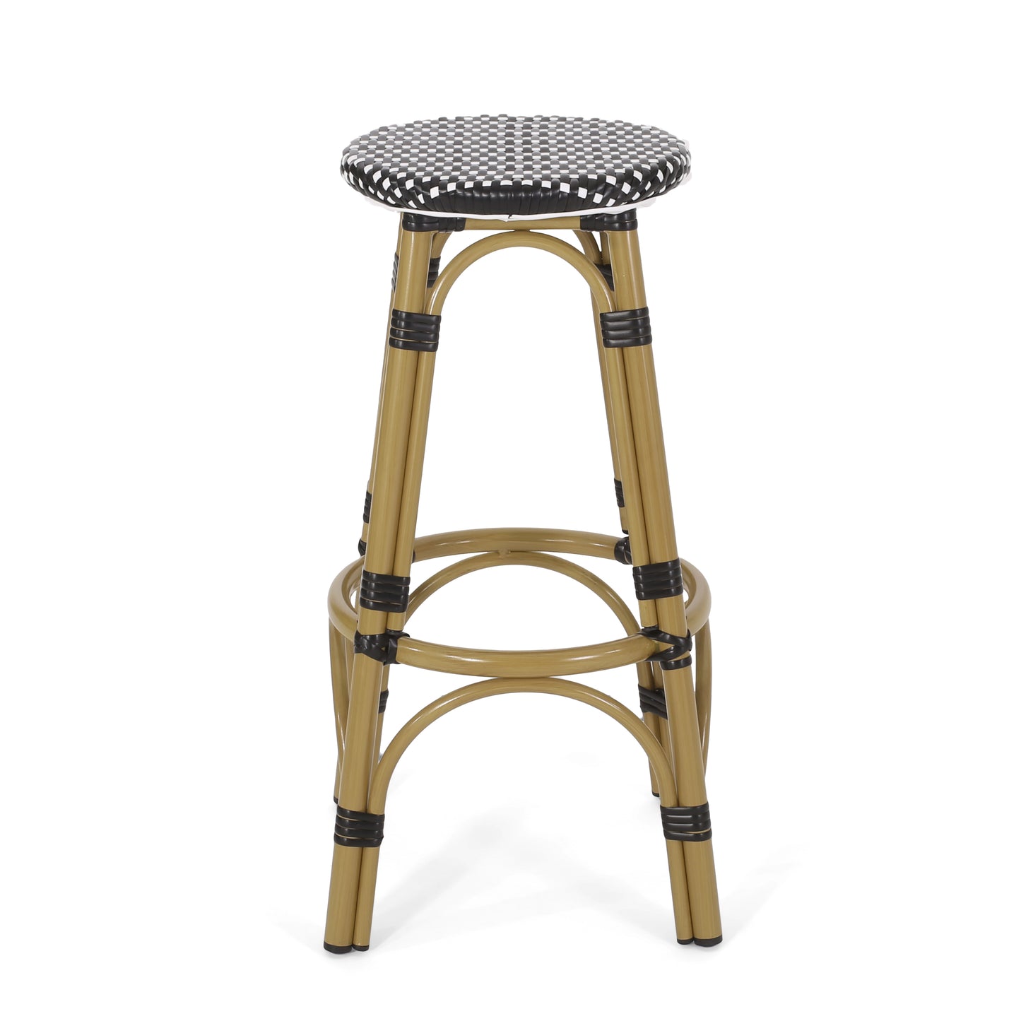 Dohney Outdoor French Aluminum 29.5 Inch Barstools, Set of 4