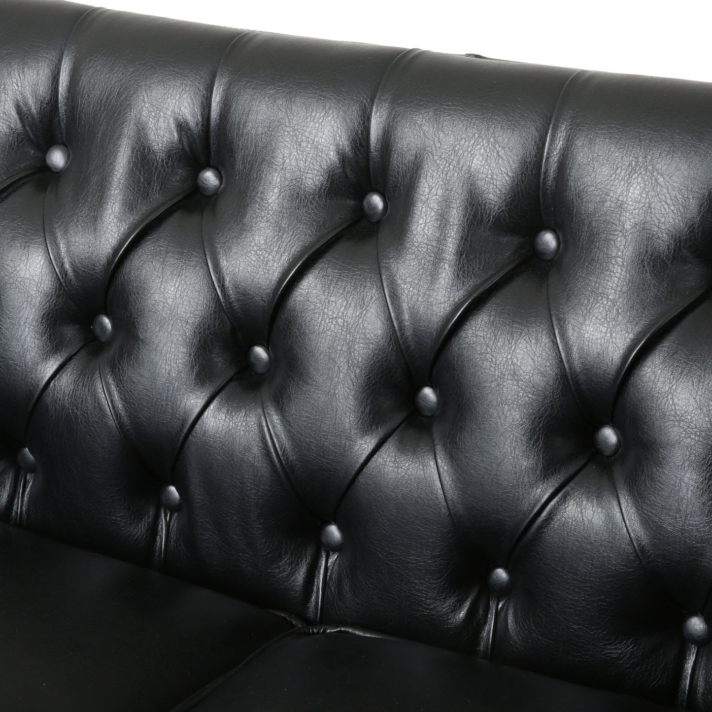 Henton Contemporary Upholstered Tufted Loveseat