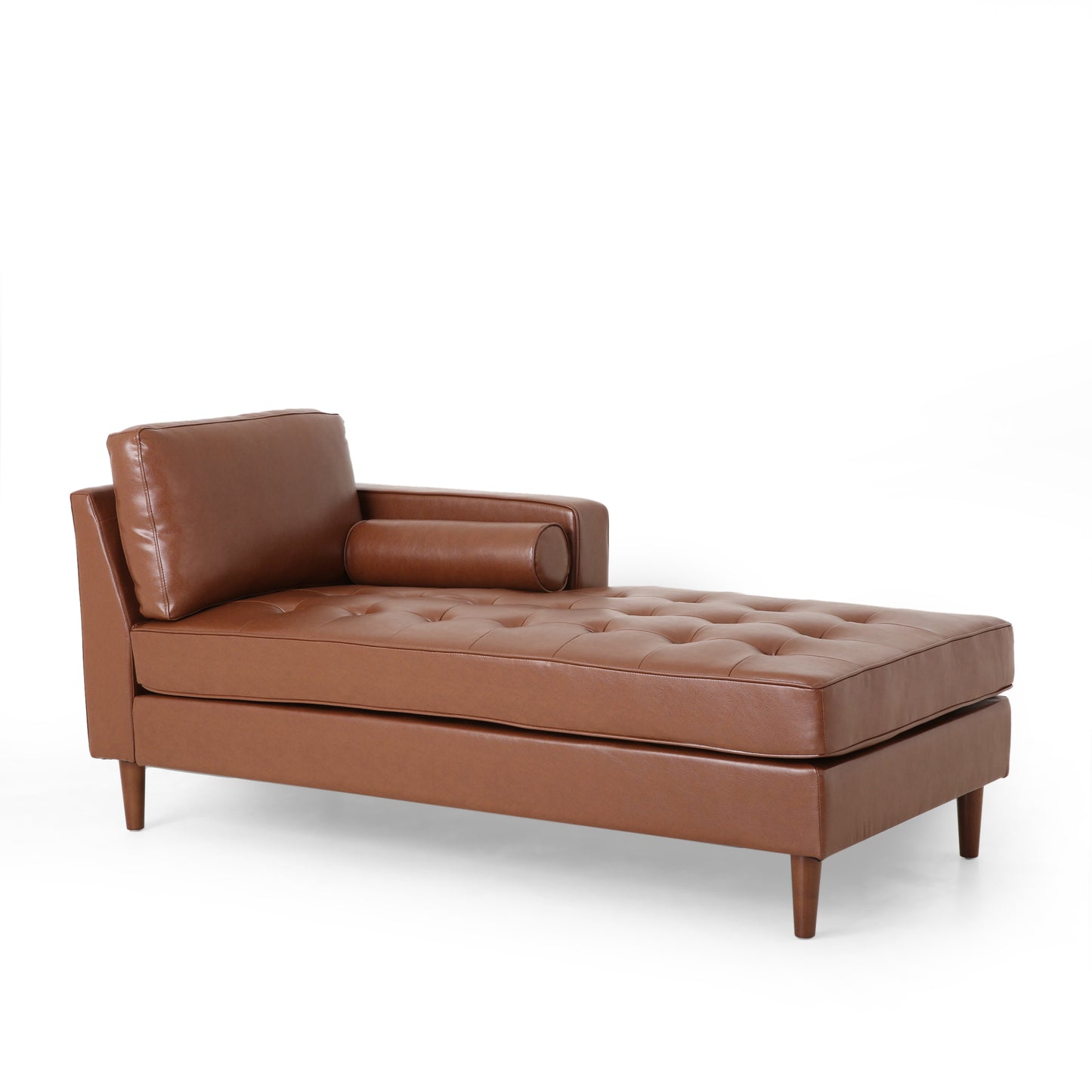 Hixon Contemporary Tufted Upholstered Chaise Lounge