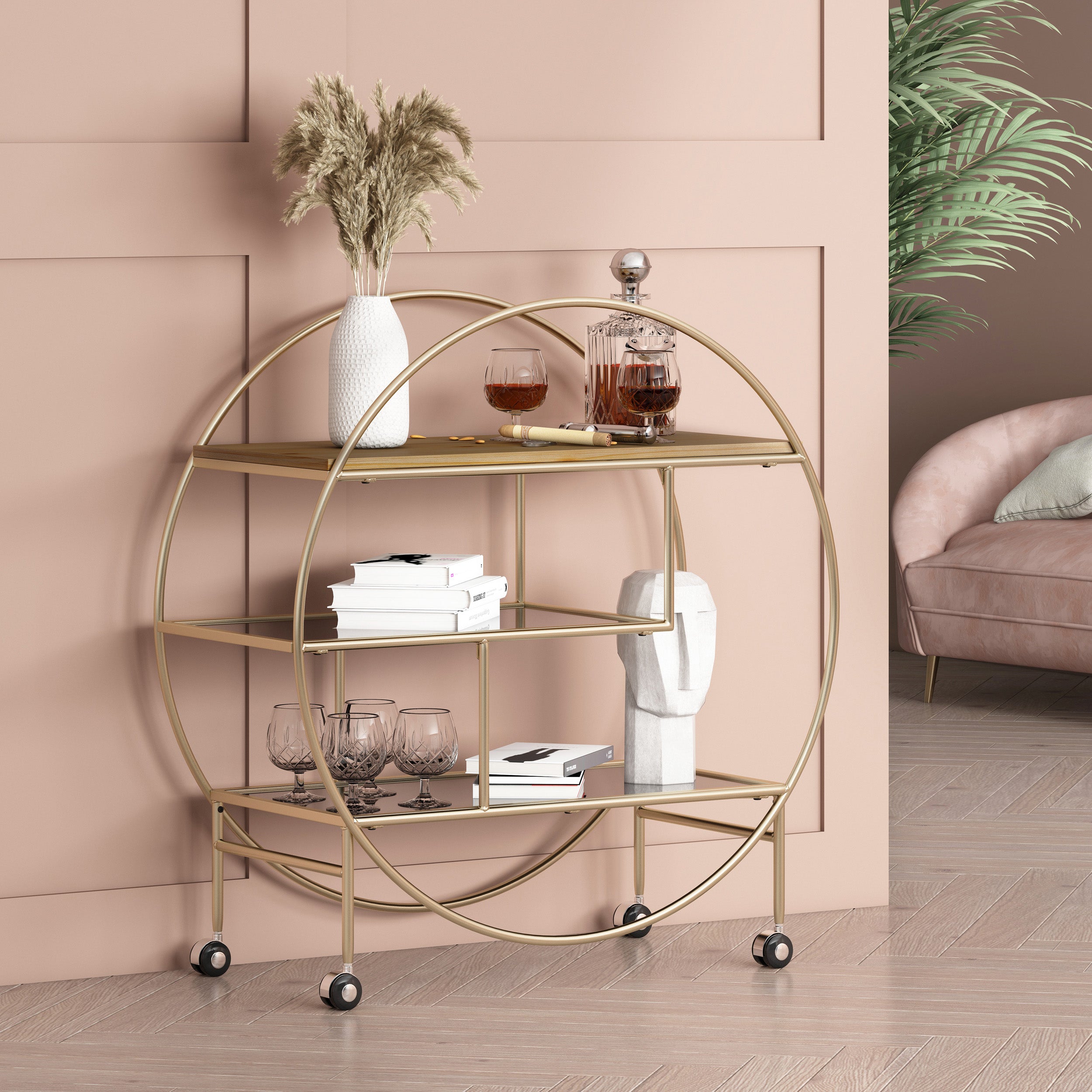 Round bookcase on sale