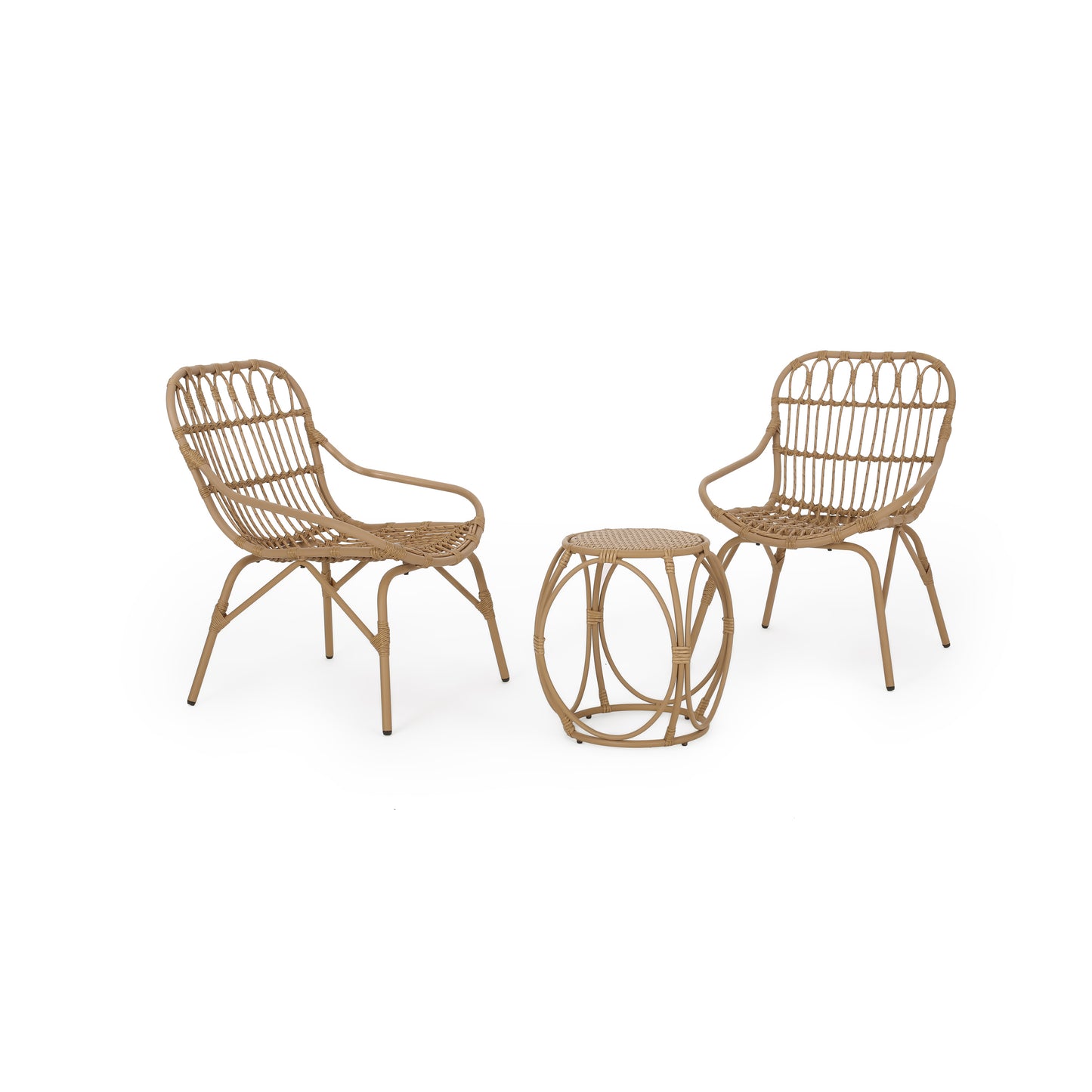 Barrister Outdoor Wicker 3 Piece Chat Set
