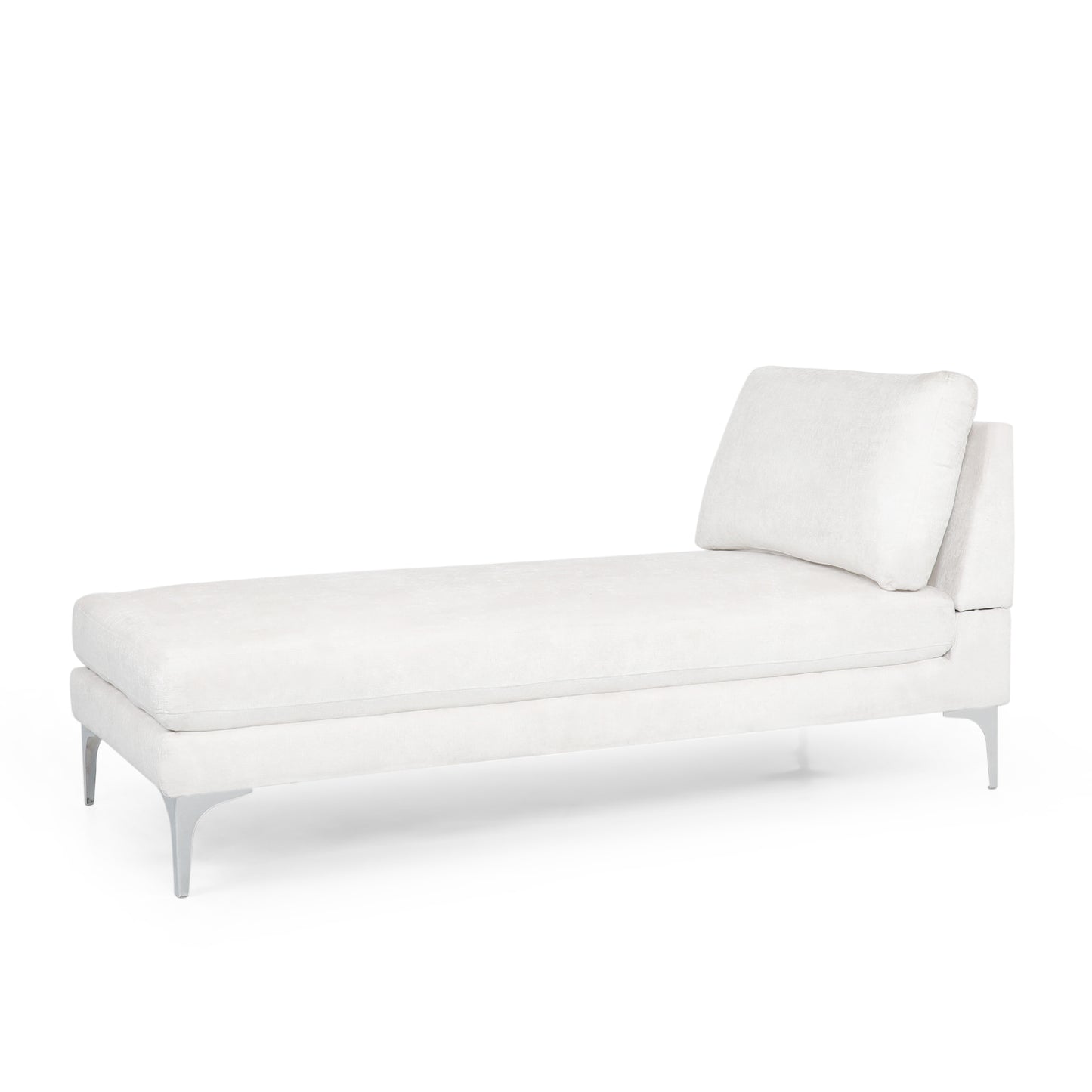 Makenleigh Contemporary Fabric Chaise Lounge