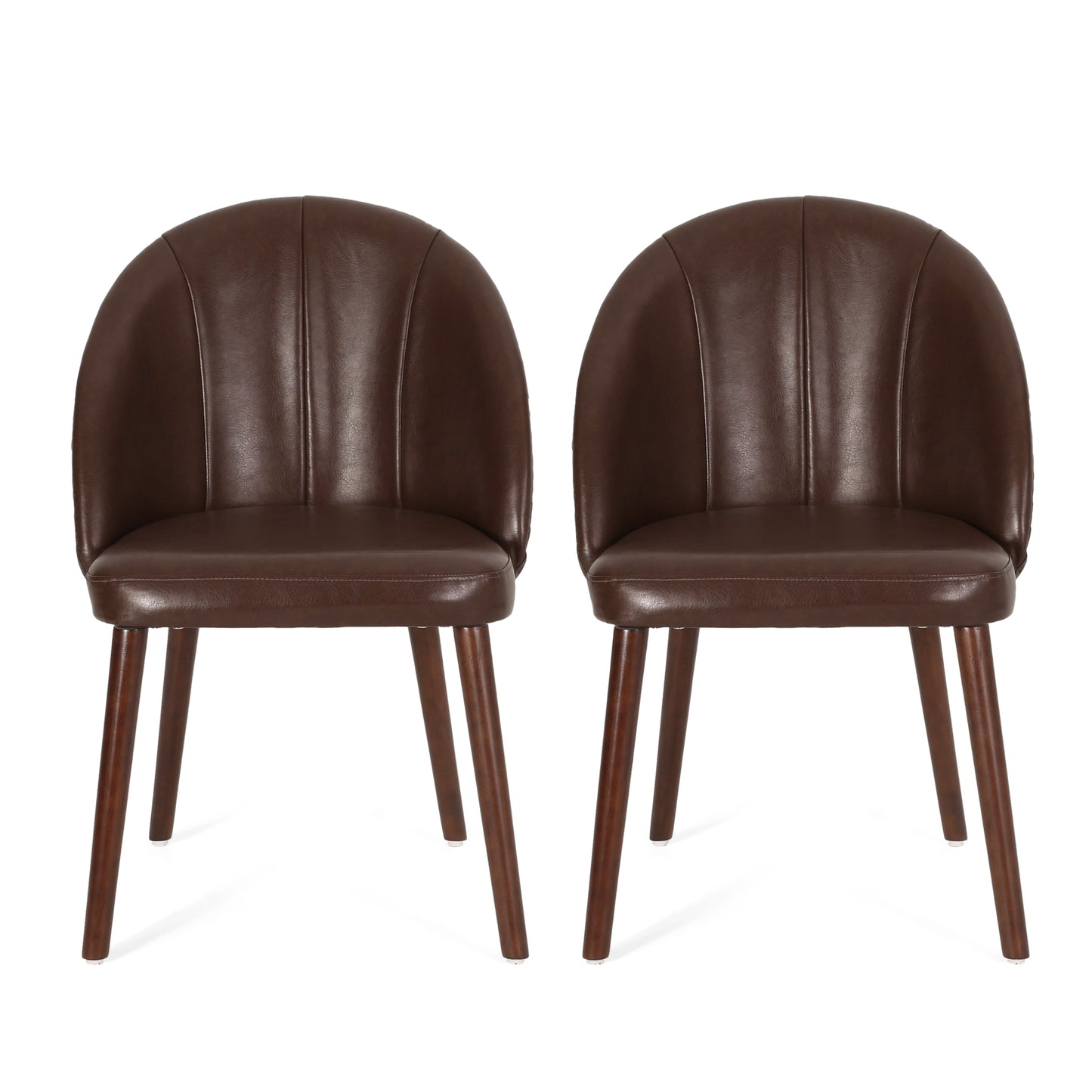 Lewiston Contemporary Channel Stitch Dining Chairs, Set of 2