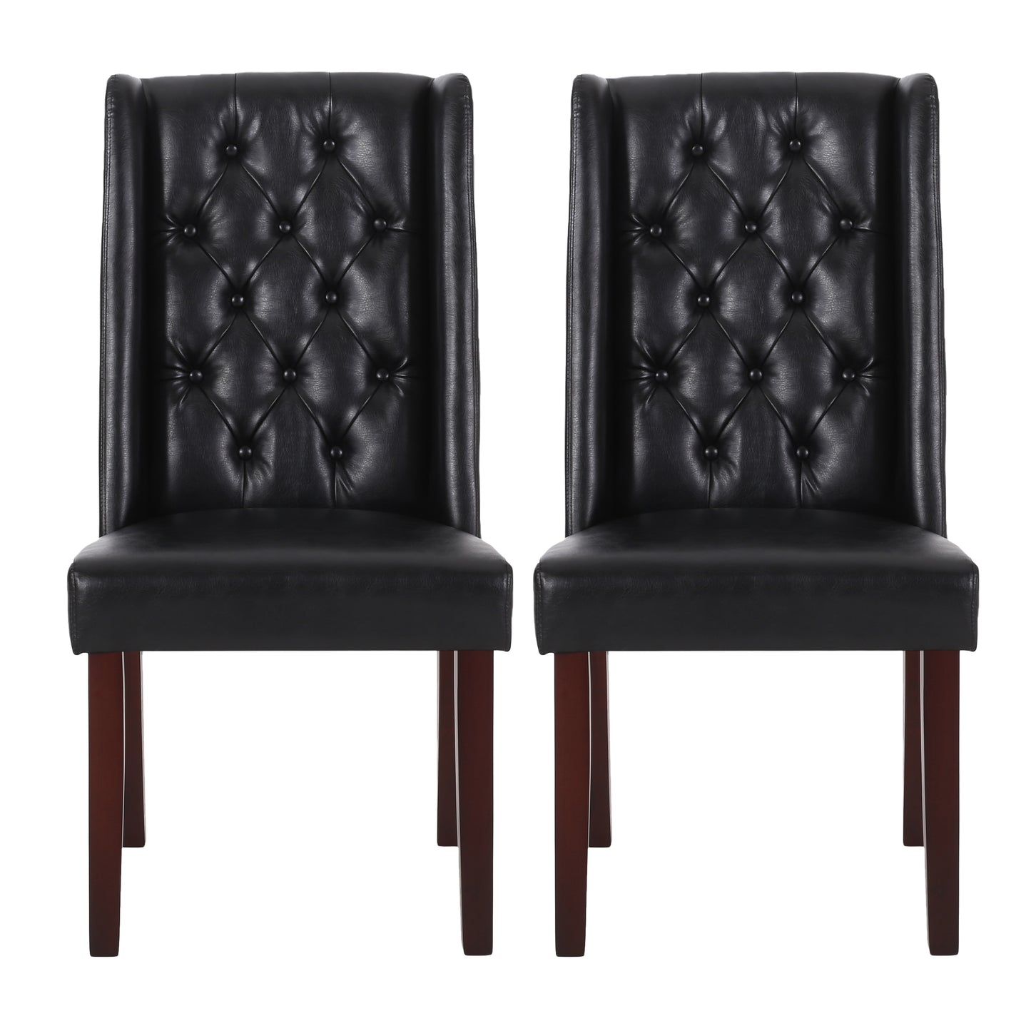 Apaloosa Contemporary Tufted Dining Chairs, Set of 2