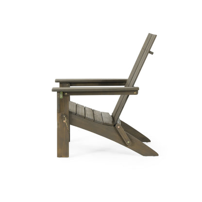 Gurekam Outdoor Acacia Wood Foldable Adirondack Chair