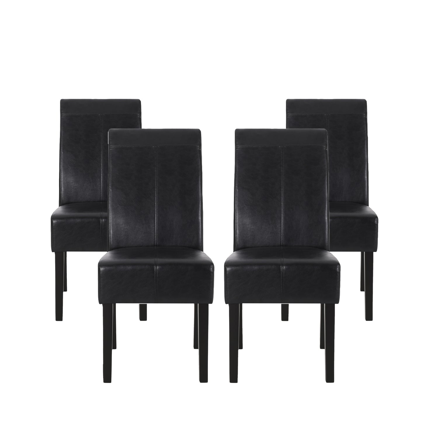 Percival Contemporary Upholstered T-Stitch Dining Chairs, Set of 4