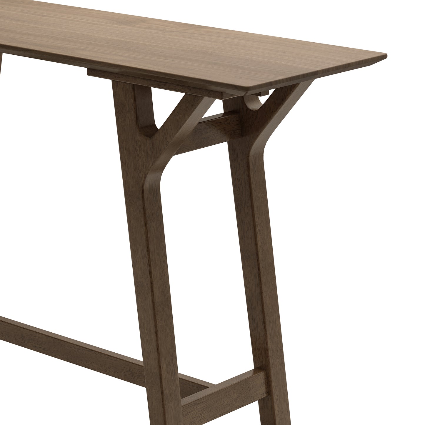 Bascom Mid Century Modern Wooden Console Table