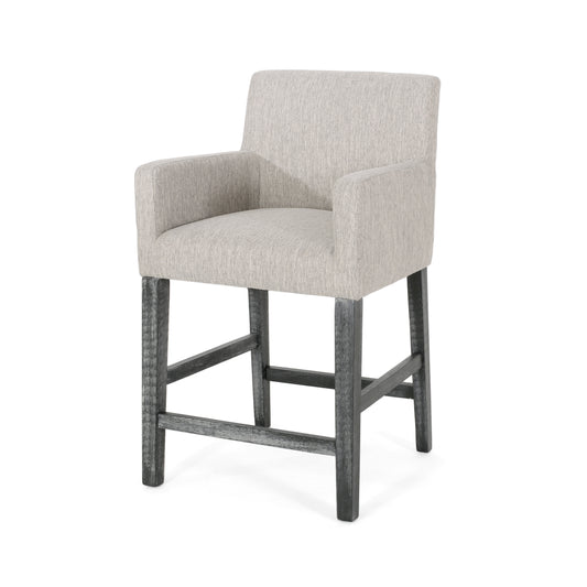 Chaparral Contemporary Fabric Upholstered Wood 26 inch Counter Stool