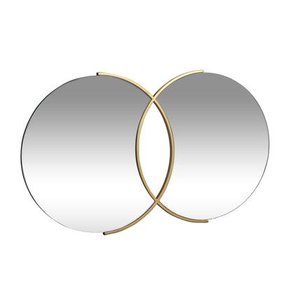 Medlock Modern Glam Overlapping Round Wall Mirror
