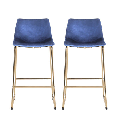 Malone Contemporary Upholstered 30 Inch Barstool, Set of 2