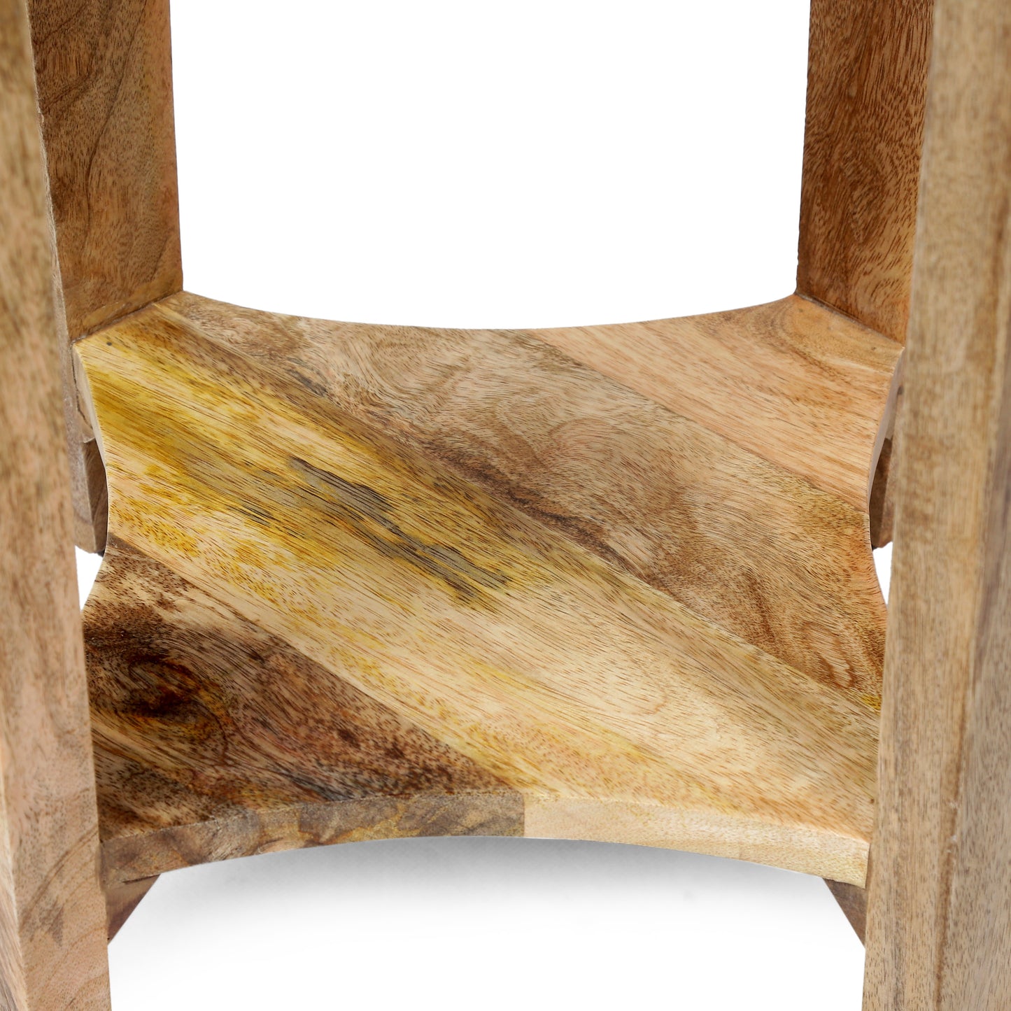 Bruce Handcrafted Boho Mango Wood Side Table