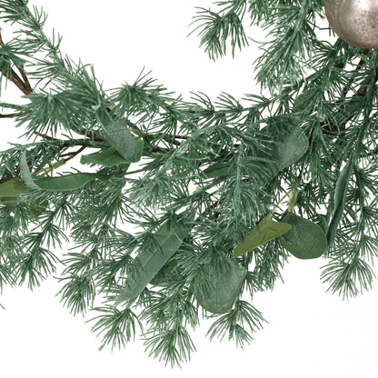 Parandes 5.5-Foot Pine Artificial Garland with Ornaments, Green