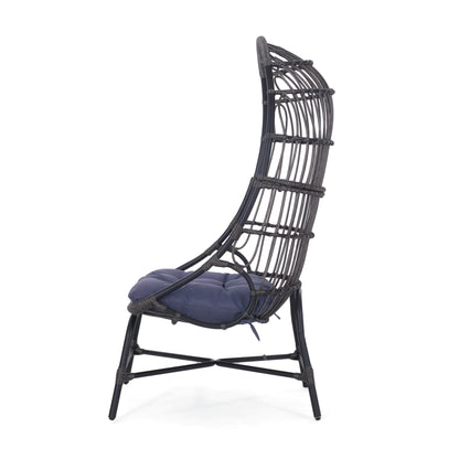 Cortina Outdoor Wicker Basket Chair with Cushion