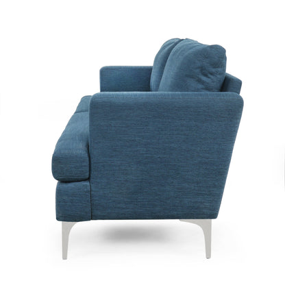 Eliphaz Contemporary Fabric 3 Seater Sofa