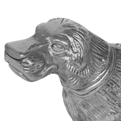 Tutherly Handmade Tabletop Hound Dog Decor, Silver