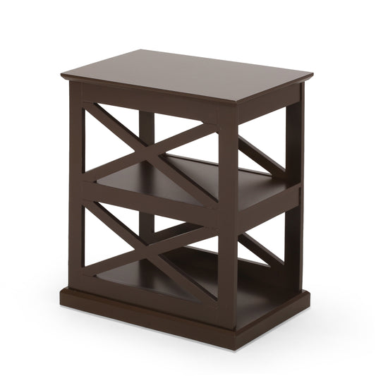 Redett Contemporary 2 Shelf Side Table