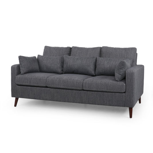 Elleah Contemporary 3 Seater Fabric Sofa
