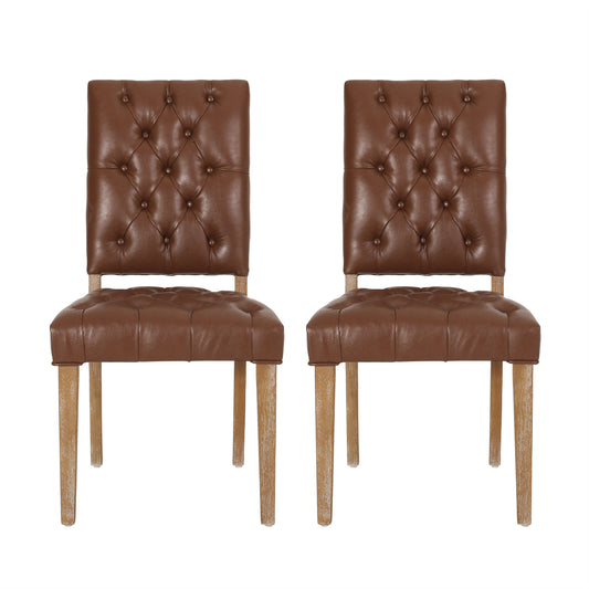 Welby Contemporary Tufted Dining Chairs, Set of 2