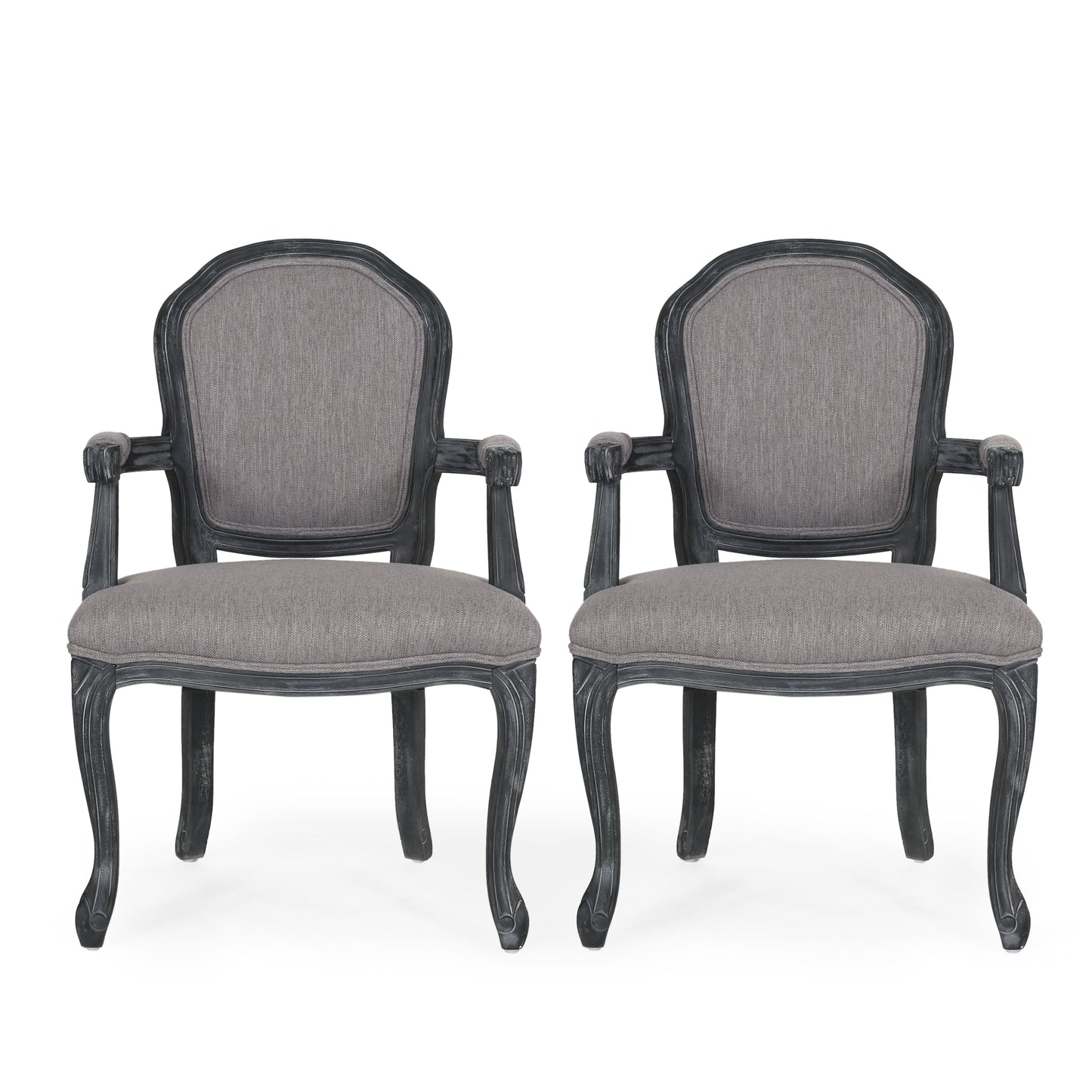 Fairgreens Traditional Upholstered Dining Chairs, Set of 2