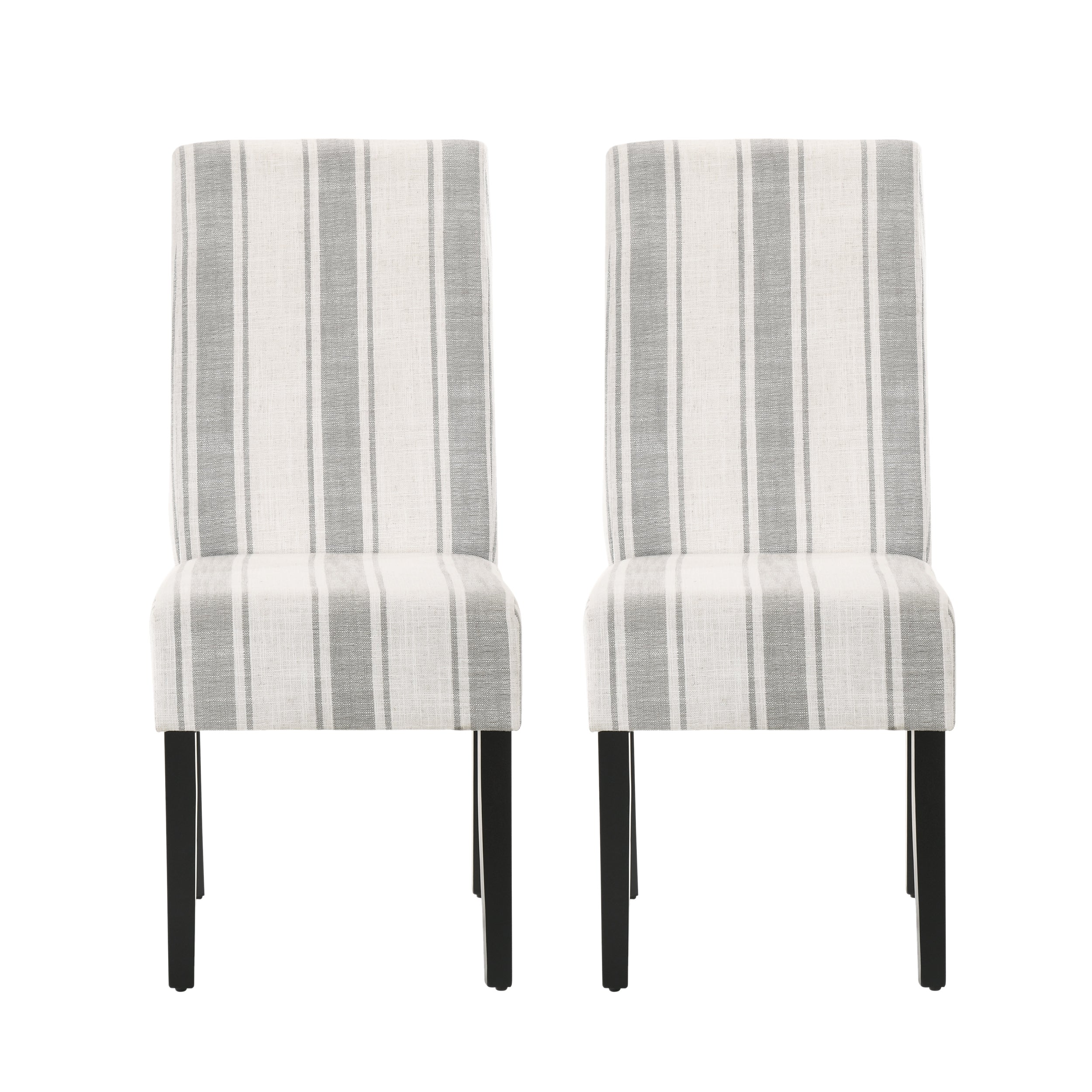 Striped best sale parsons chairs