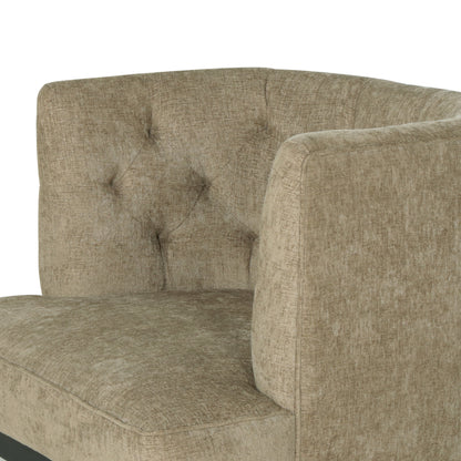 Evans Contemporary Fabric Tufted Accent Chair