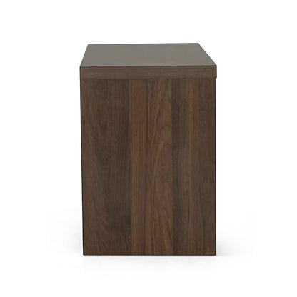 Marlette Modern Faux Wood 2 Drawer Nightstand
