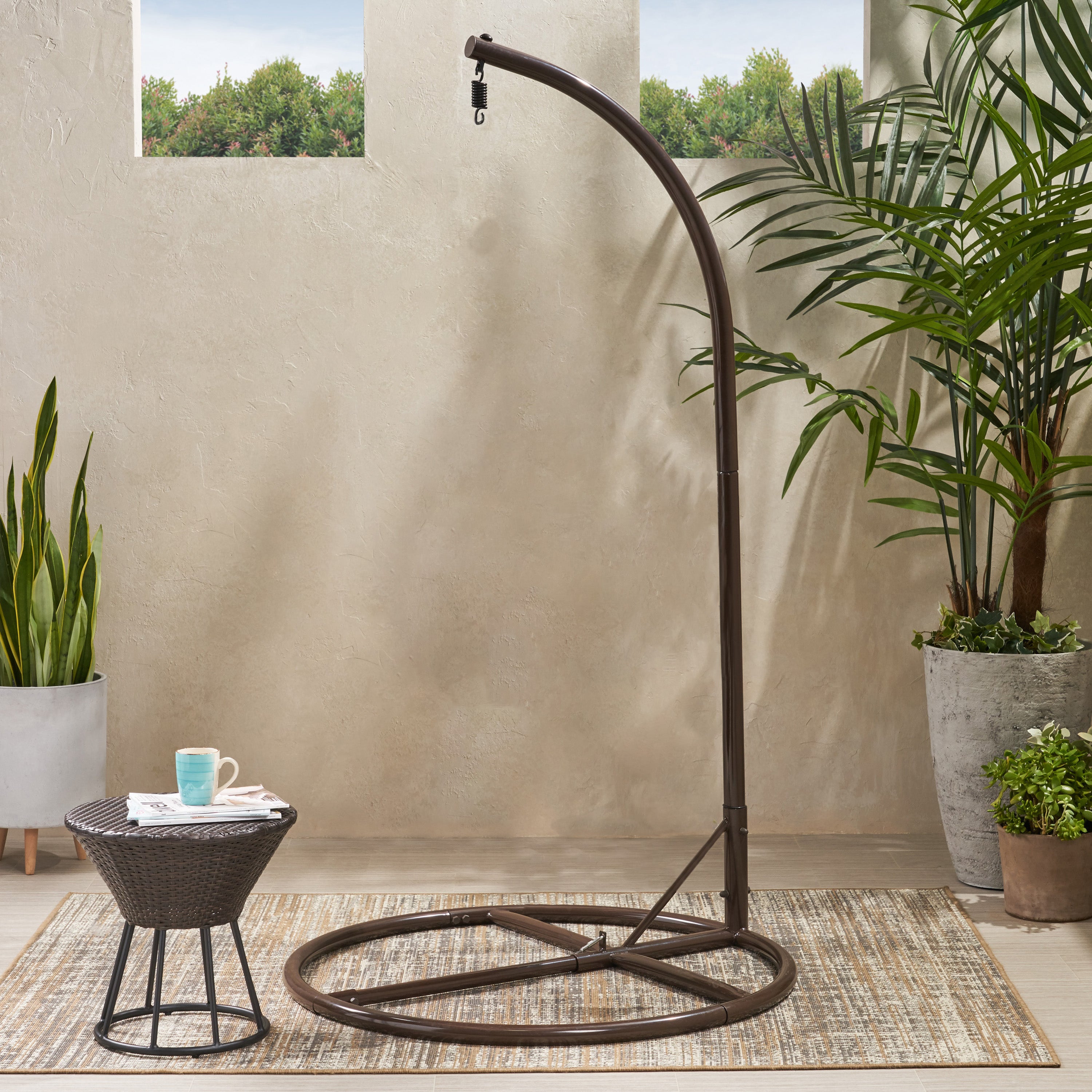 Hettinger Indoor Outdoor Hanging Chair Stand Only