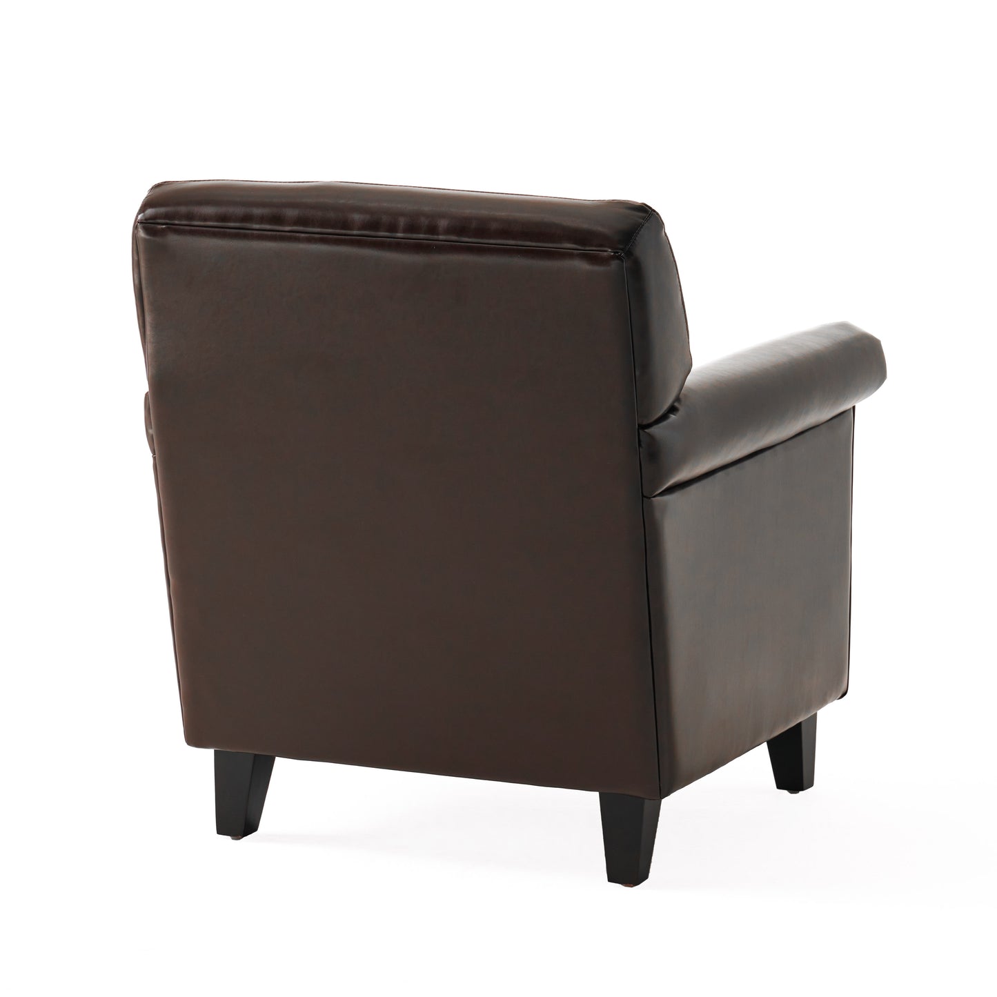 Bristol Classic Brown Bonded Leather Club Chair