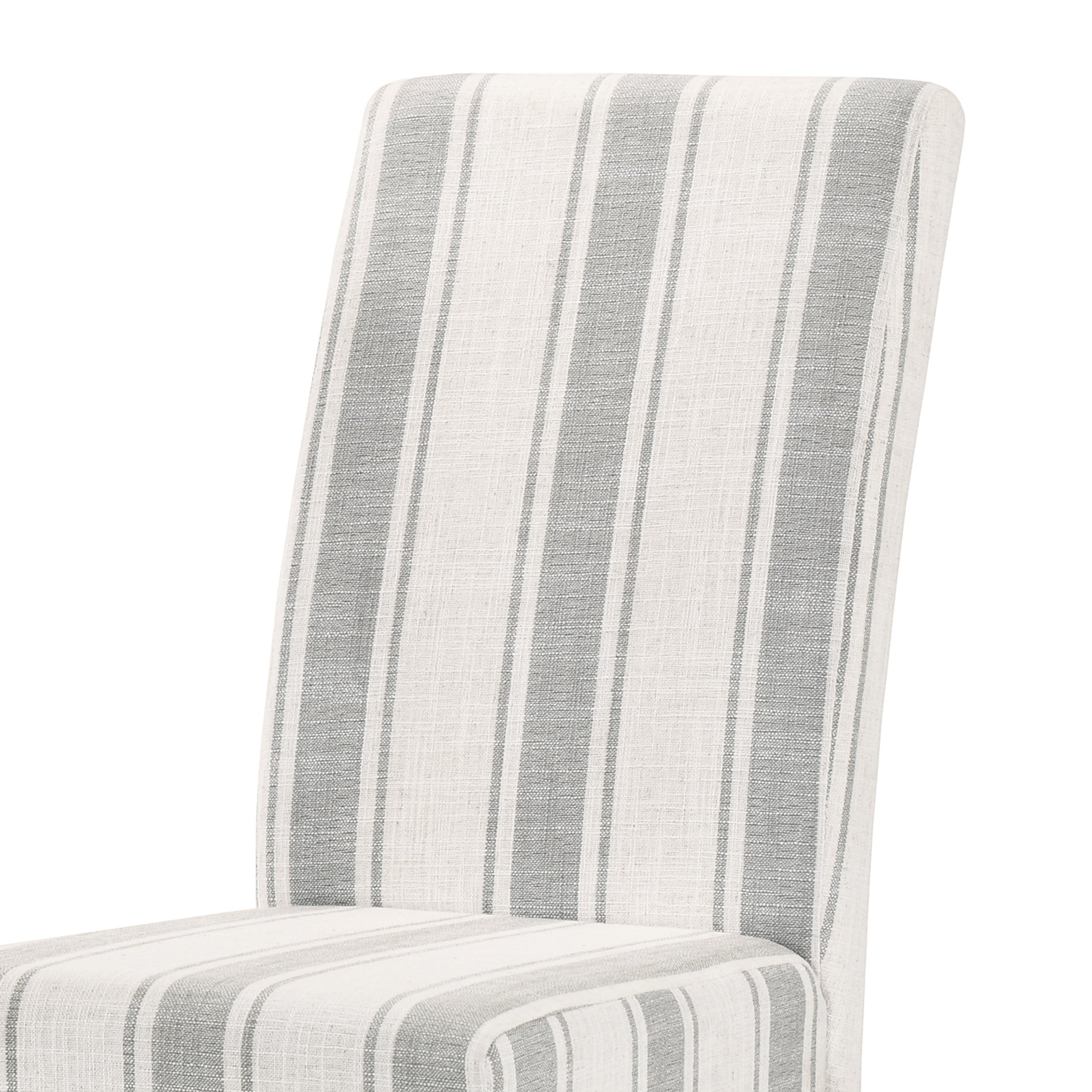 Grey striped best sale dining chairs