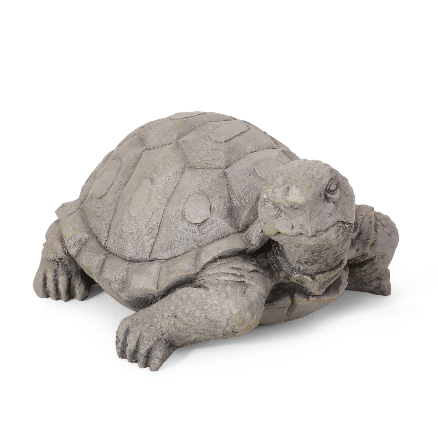 Delphos Outdoor Turtle Garden Statue, Dark Gray